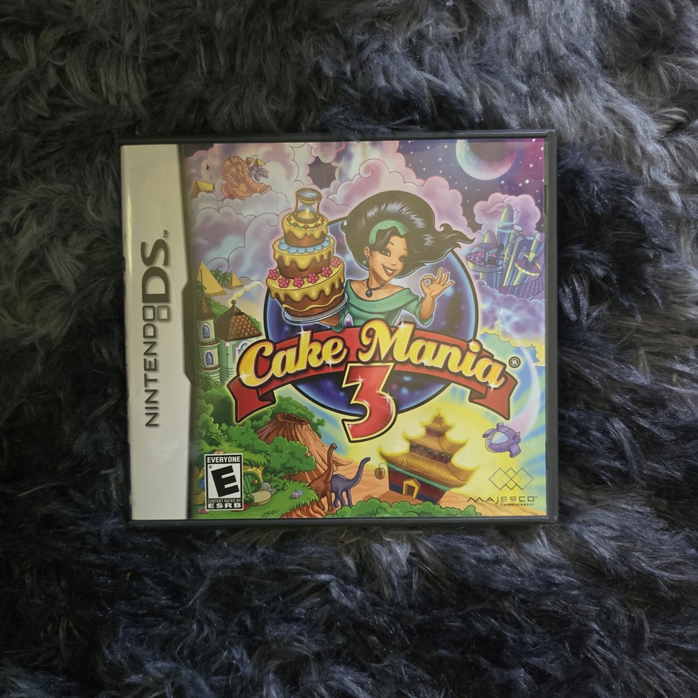 Nintendo DS Cake Mania 3 - Vibrant Multicolor Adventure CASE ONLY